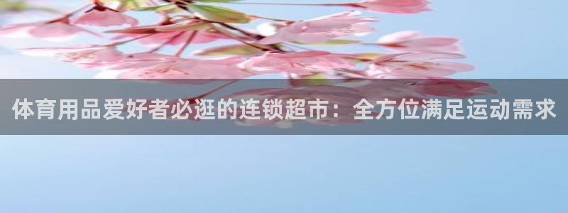 欧陆娱乐的故事：体育用品爱好者必逛的连锁超市：全方位