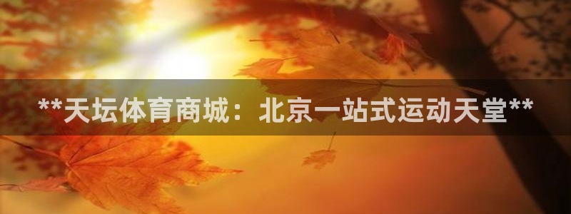 欧陆娱乐打什么方案：**天坛体育商城：北京一站式运动