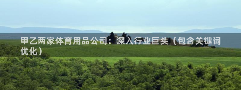 重庆欧陆娱乐有限公司电话：甲乙两家体育用品公司：深入