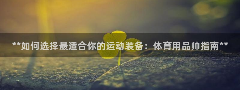 欧陆娱乐登录官网入口：**如何选择最适合你的运动装备